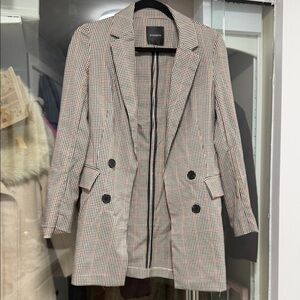 Dynamite Checkered Jacket with Red Accents